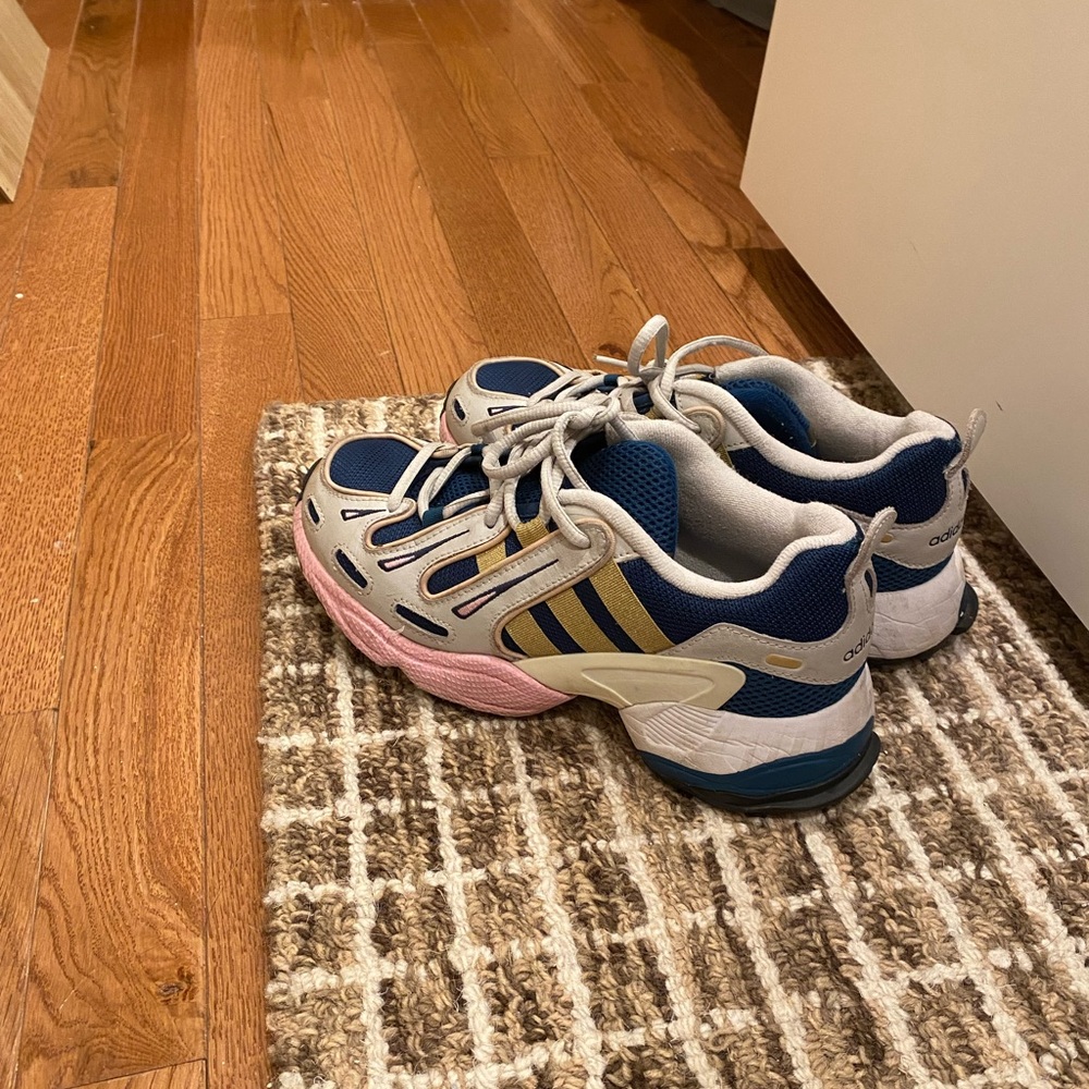 adidas Navy Blue and Pink Casual Sneakers
